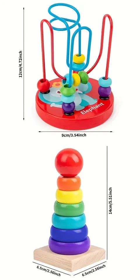 5 in 1 Montessori Nursery Wooden Eight Piano Set Gifts details 4