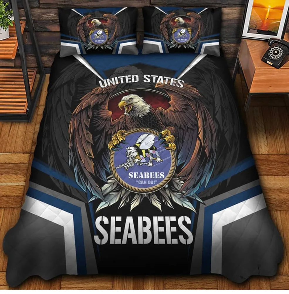 Premium Eagle US Veterans Bedding Set, Gifts For Independence Day, Father's Day, Veterans Day, Gifts For Dad, Gifts For Husband Veteran