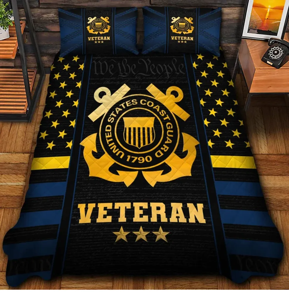 Premium US Veterans Bedding Set, Gifts For US Veterans, Gifts For Veterans Day