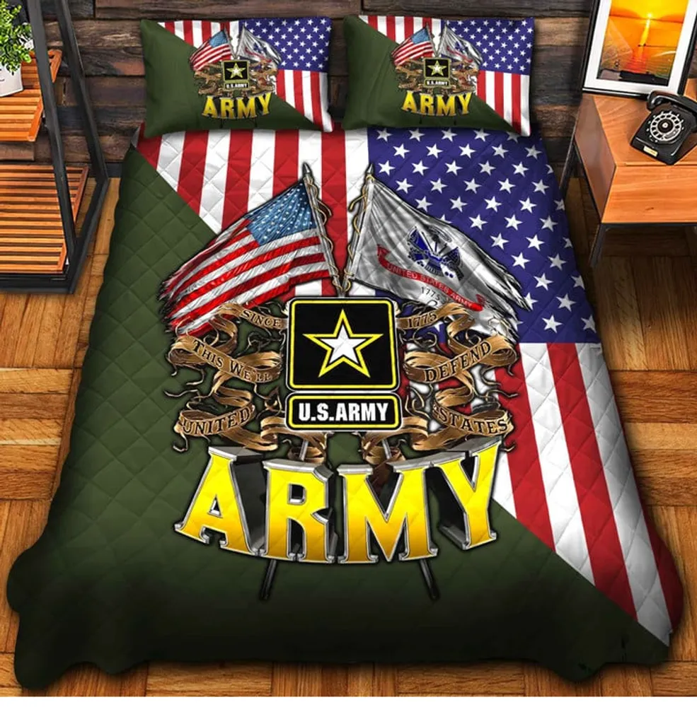 Premium Honoring All Who Served US Veterans Bedding Set, Gifts For US Veterans, Gifts For Veterans Day