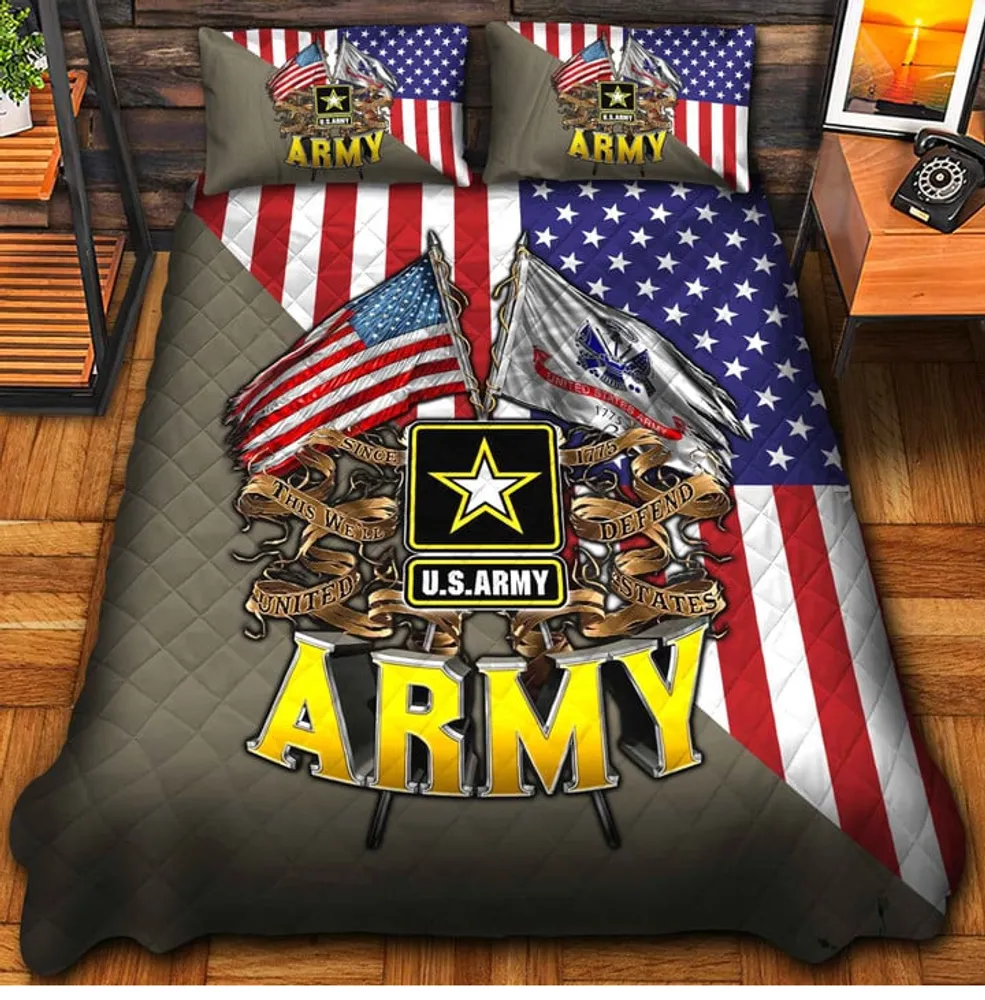 Premium Honoring All Who Served US Veterans Bedding Set, Gifts For US Veterans, Gifts For Veterans Day