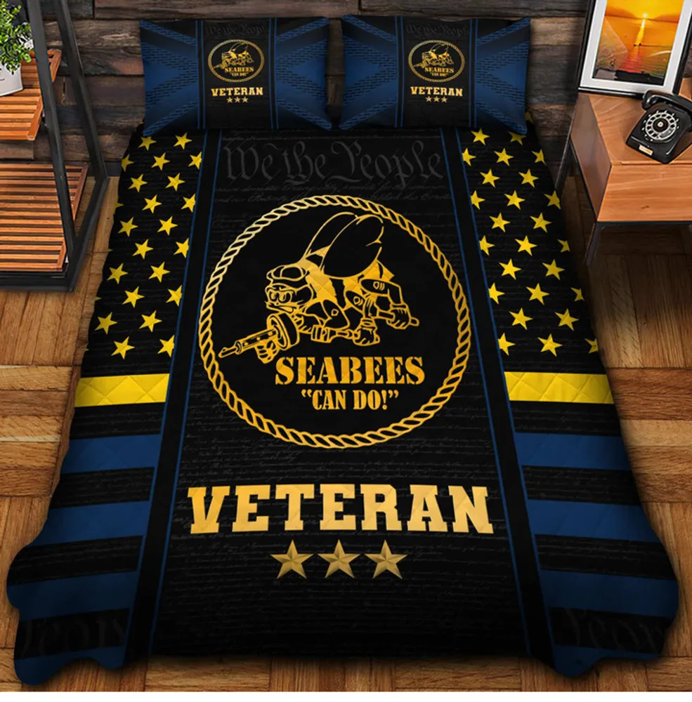 Premium US Veterans Bedding Set, Gifts For US Veterans, Gifts For Veterans Day