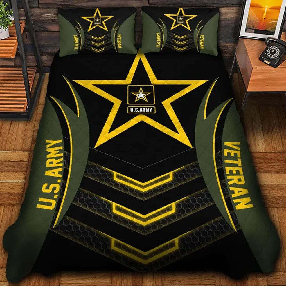 Premium US Veterans Bedding, Set Gifts For US Veterans, Gifts For Veterans Day