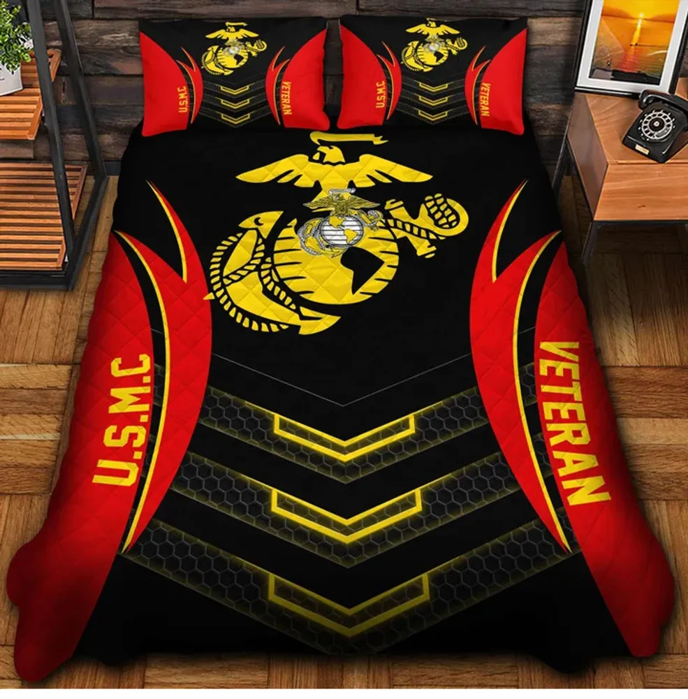 Premium US Veterans Bedding, Set Gifts For US Veterans, Gifts For Veterans Day