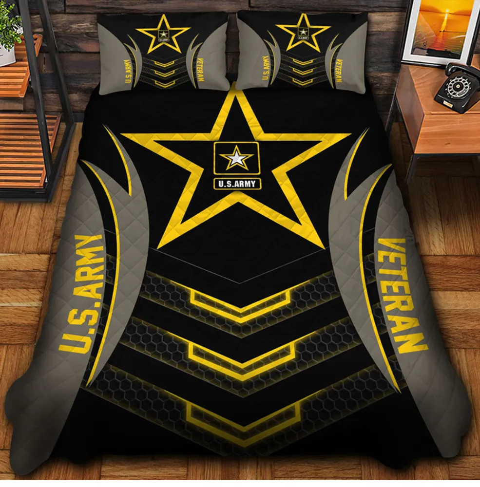 Premium US Veterans Bedding, Set Gifts For US Veterans, Gifts For Veterans Day