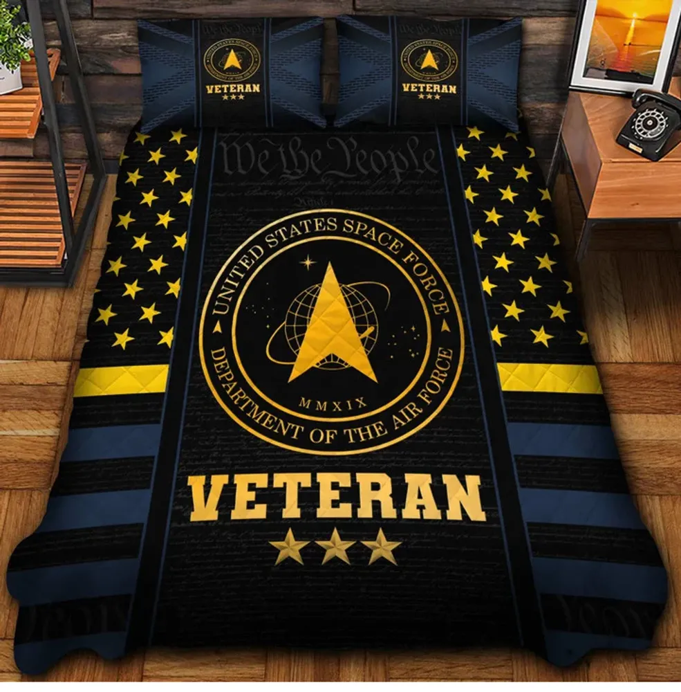 Premium US Veterans Bedding Set, Gifts For US Veterans, Gifts For Veterans Day