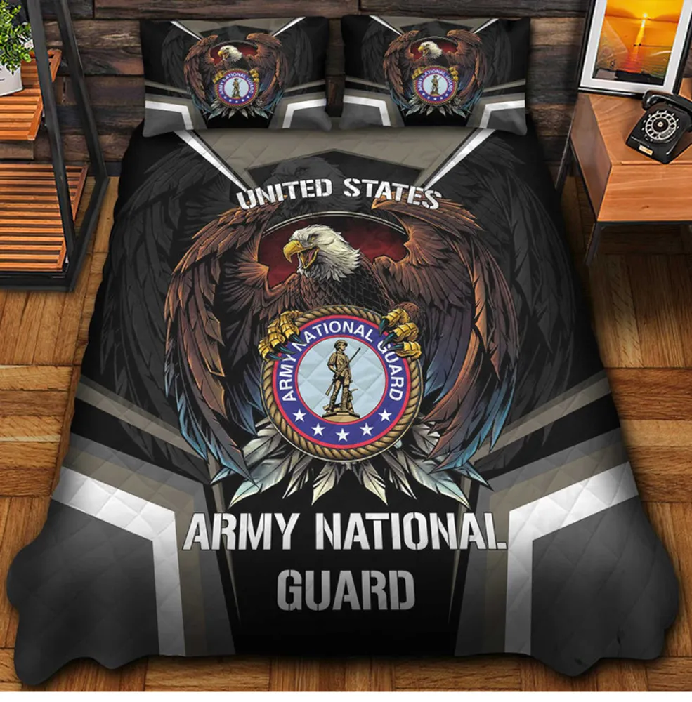 Premium Eagle US Veterans Bedding Set, Gifts For Independence Day, Father's Day, Veterans Day, Gifts For Dad, Gifts For Husband Veteran