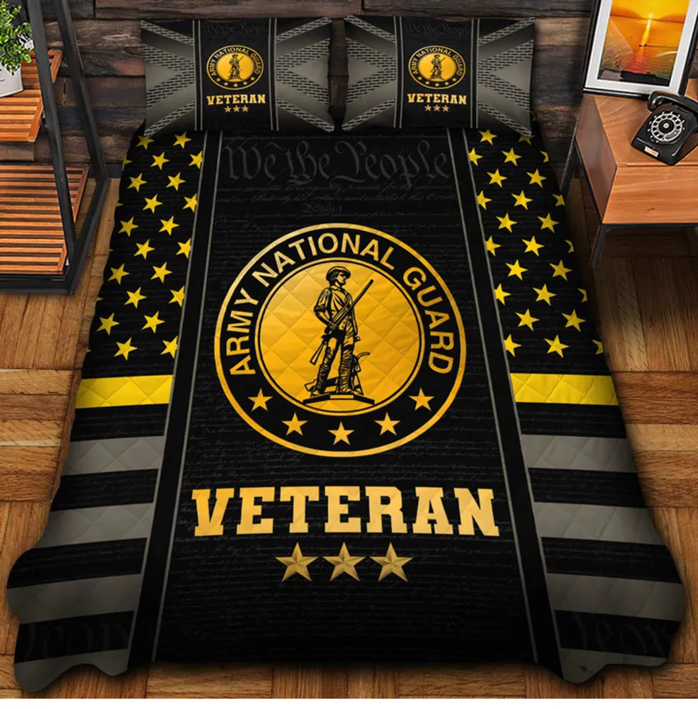 Premium US Veterans Bedding Set, Gifts For US Veterans, Gifts For Veterans Day