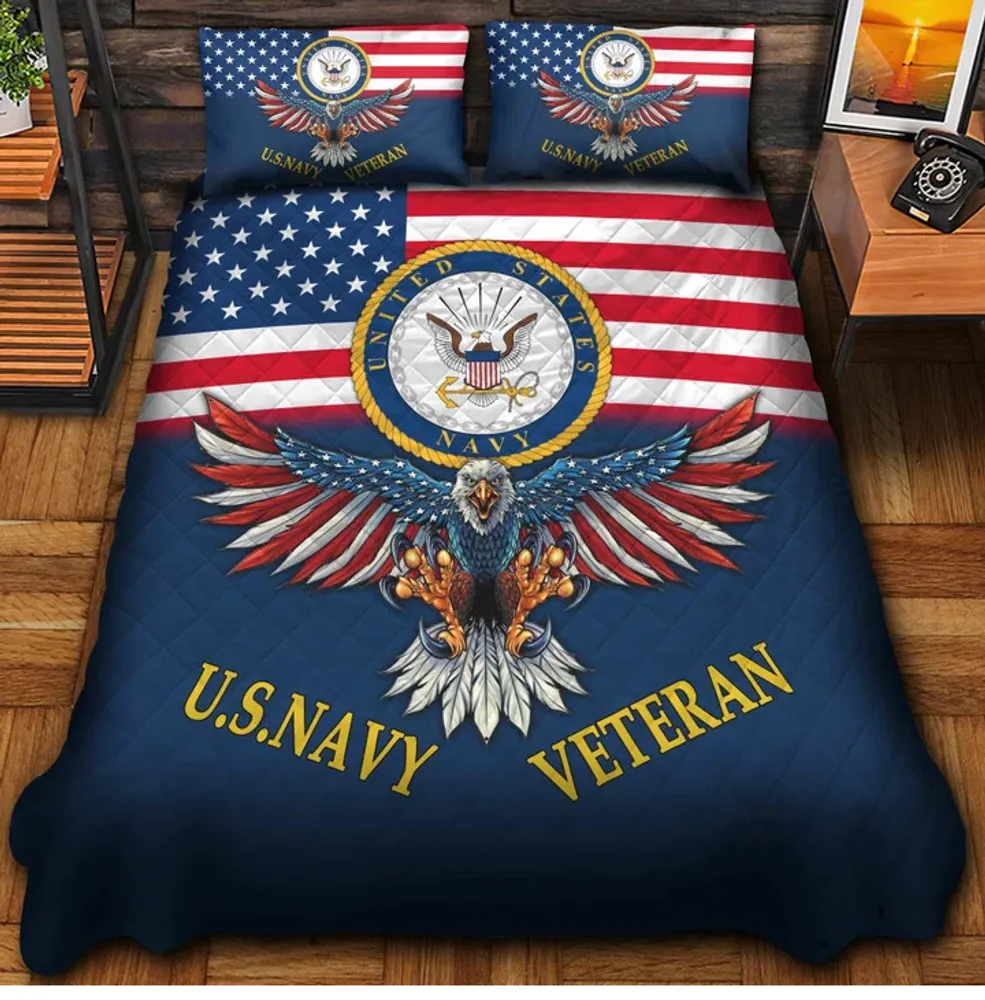 Premium Multiple US Military Services Veteran Bedding Set