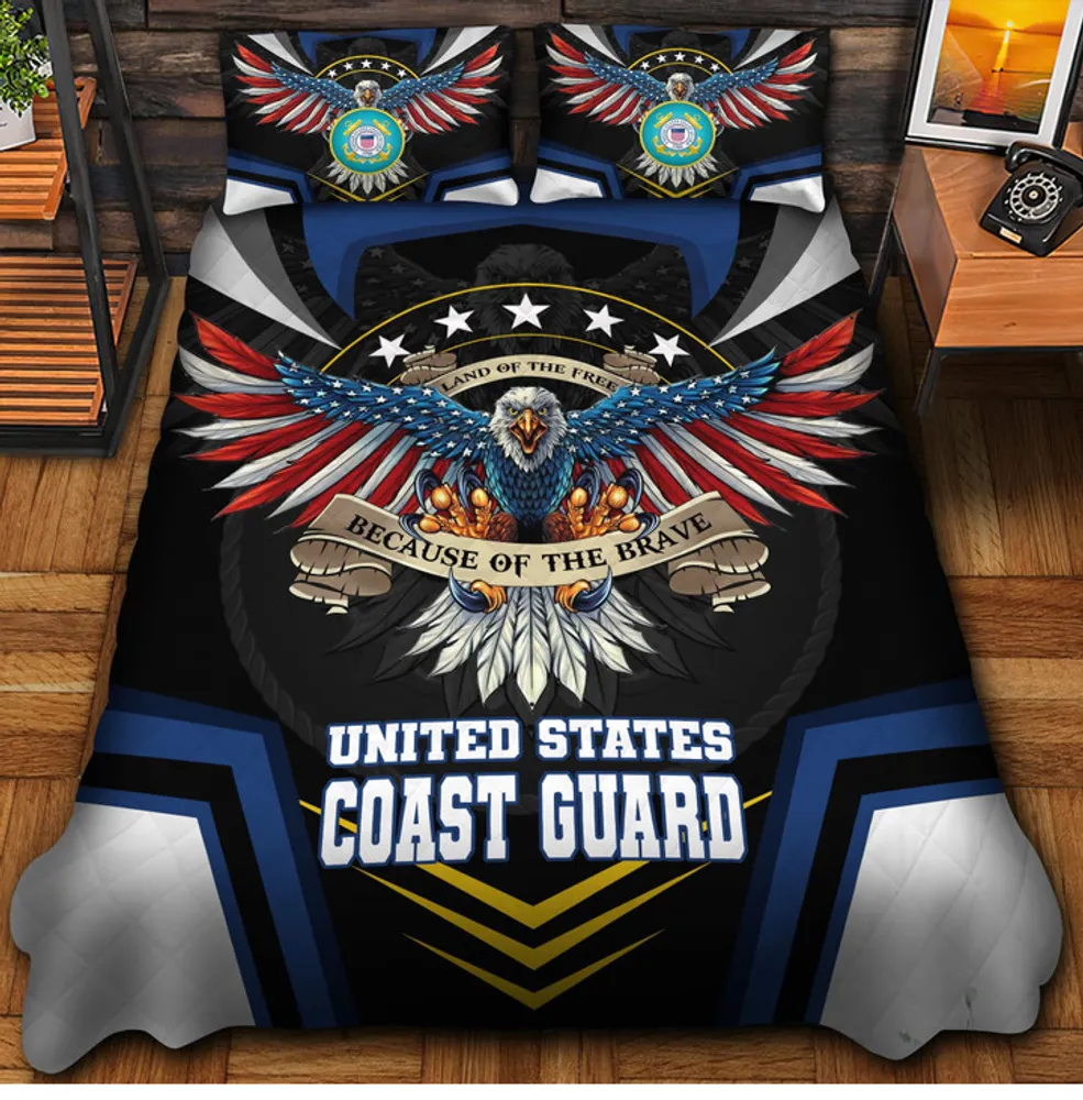 Premium Eagle US Veteran Bedding Set