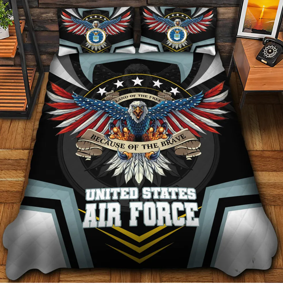 Premium Eagle US Veteran Bedding Set