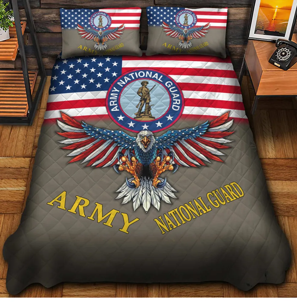 Premium Multiple US Military Services Veteran Bedding Set