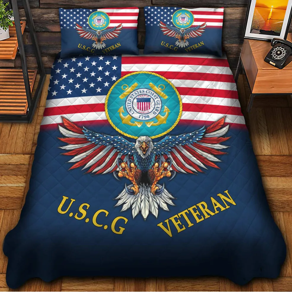 Premium Multiple US Military Services Veteran Bedding Set