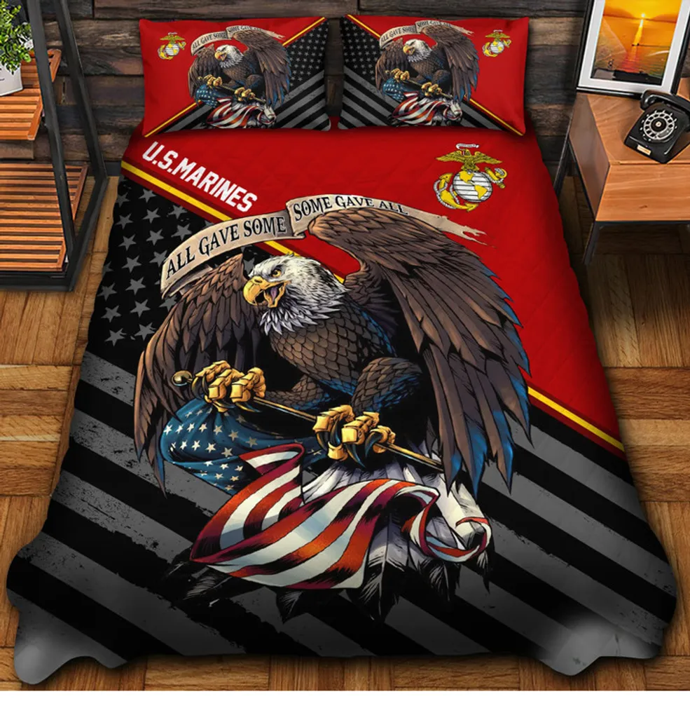 Premium All Gave Some Some Gave All US Veteran Bedding Set