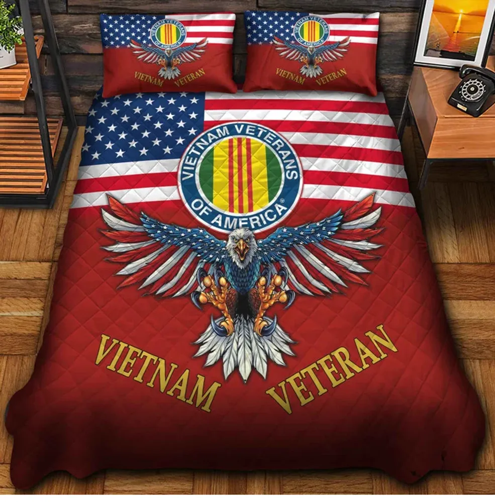 Premium Multiple US Military Services Veteran Bedding Set