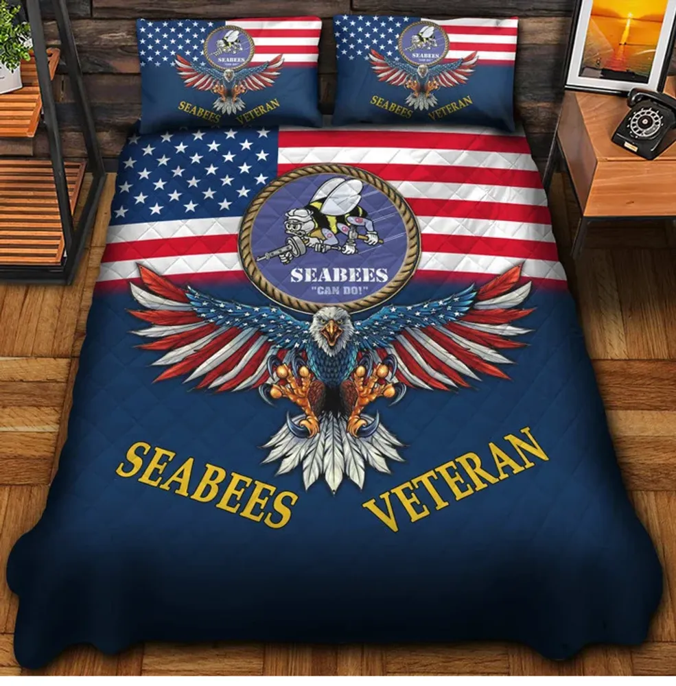 Premium Multiple US Military Services Veteran Bedding Set