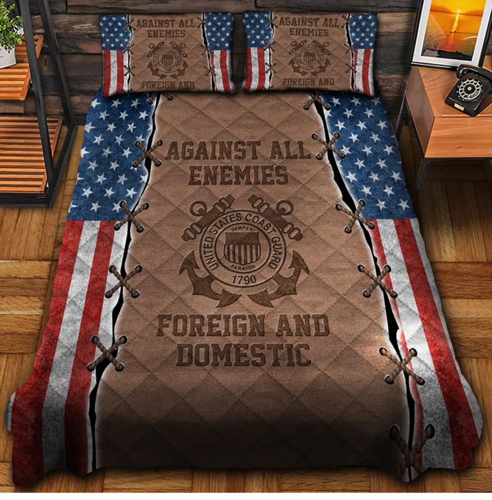 Against All Enemies Veteran Bedding Set