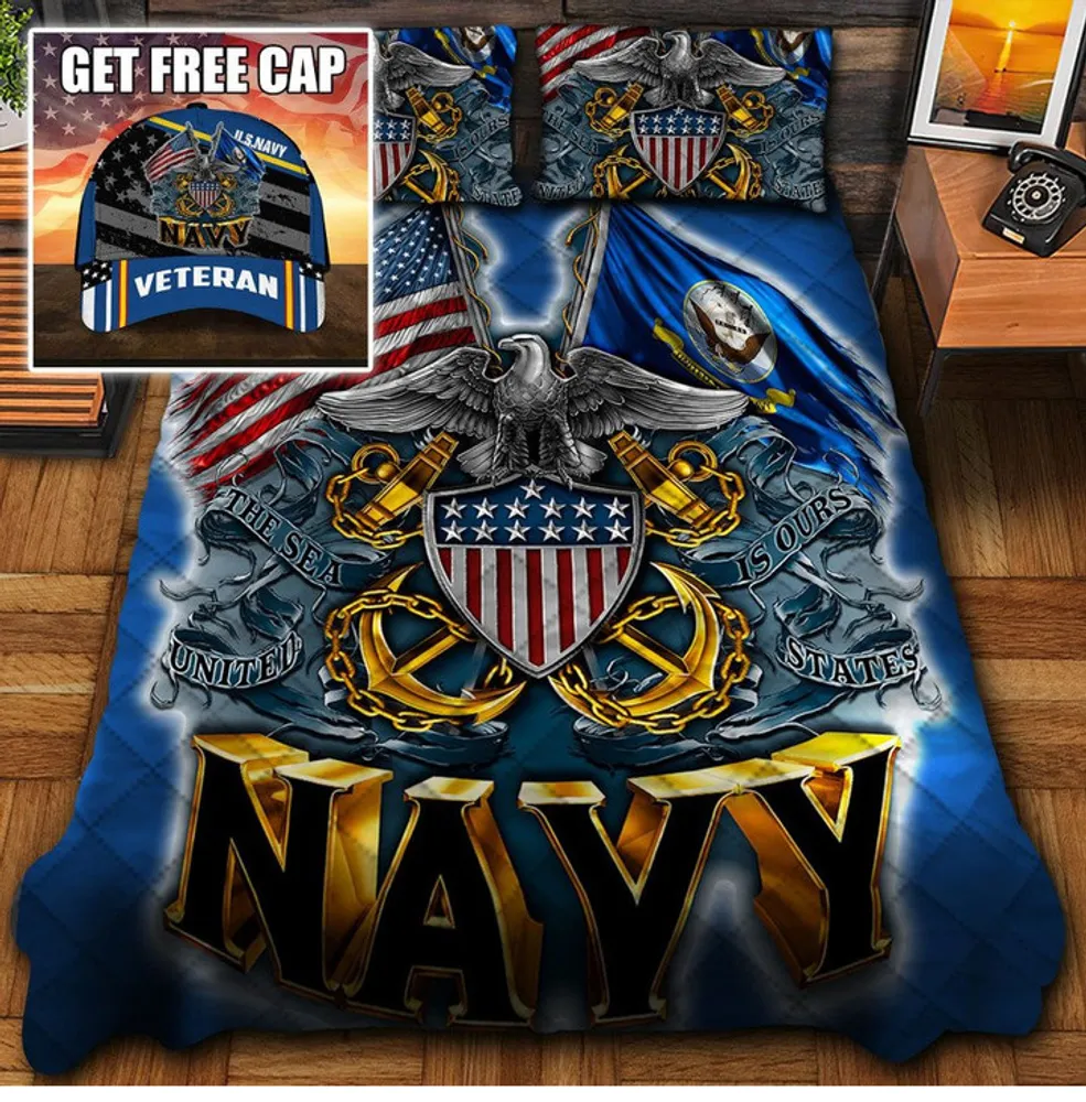 Premium Multiple US Military Services Veteran Bedding Set