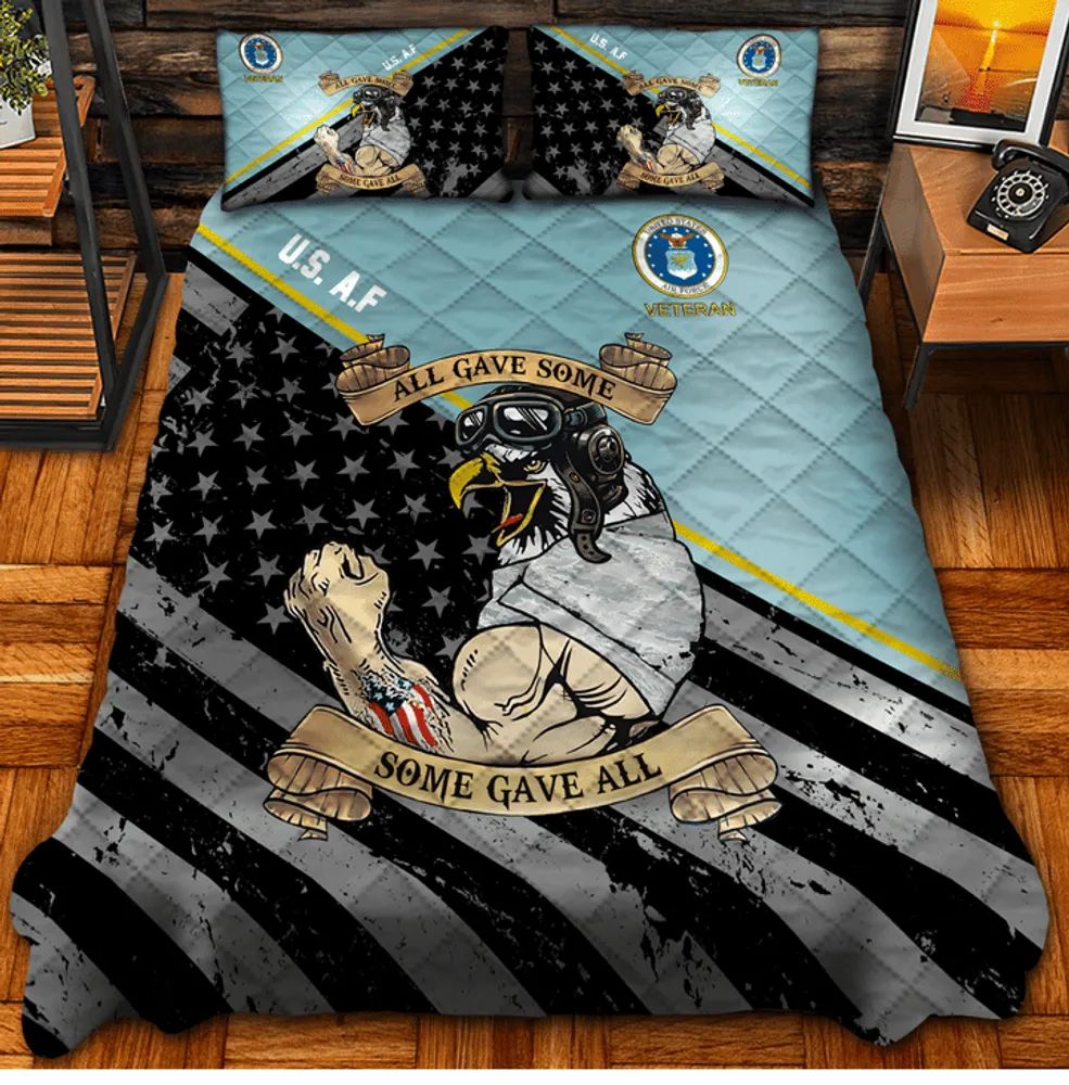 Premium Multiple US Military Services Veteran Bedding Set