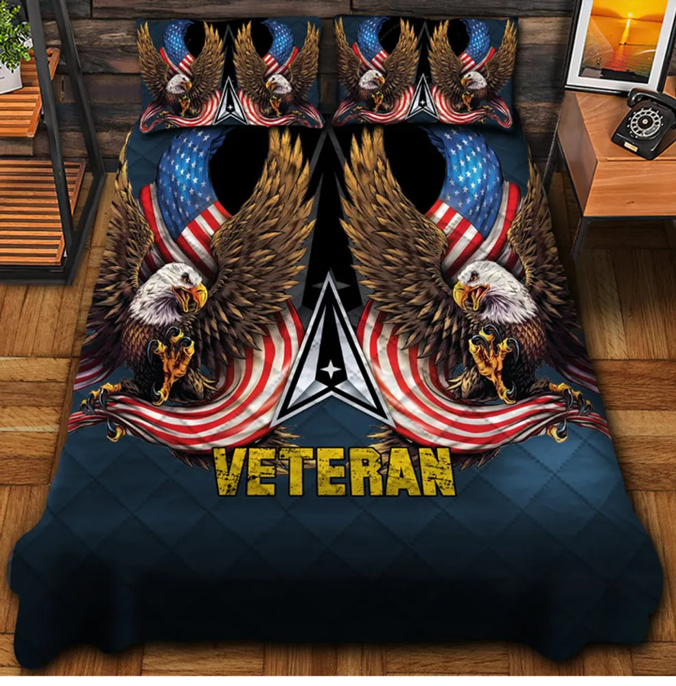 Premium Multiple US Military Services Veteran Bedding Set