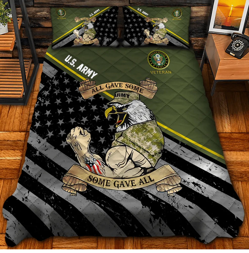 Premium Multiple US Military Services Veteran Bedding Set