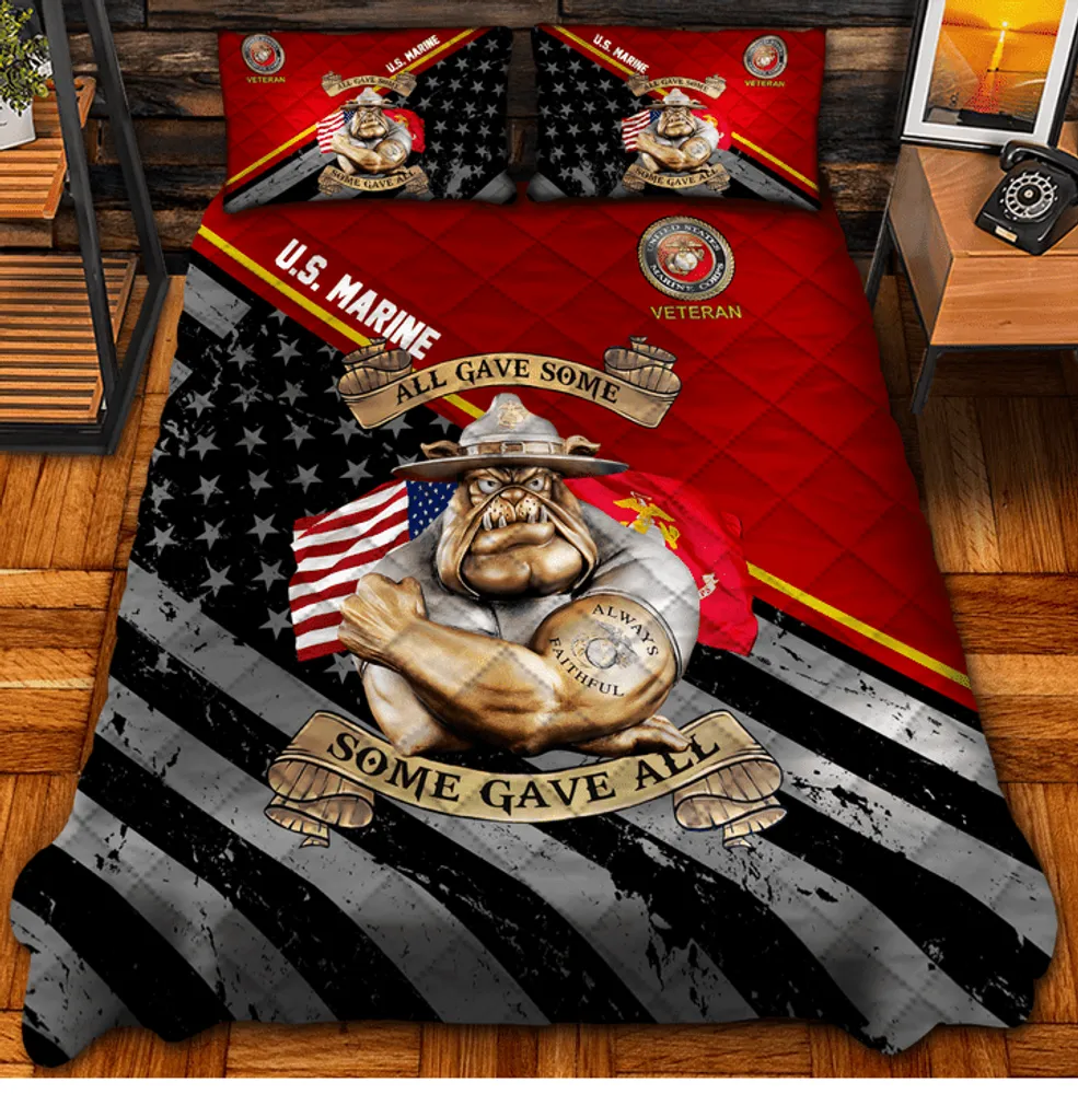 Premium Multiple US Military Services Veteran Bedding Set