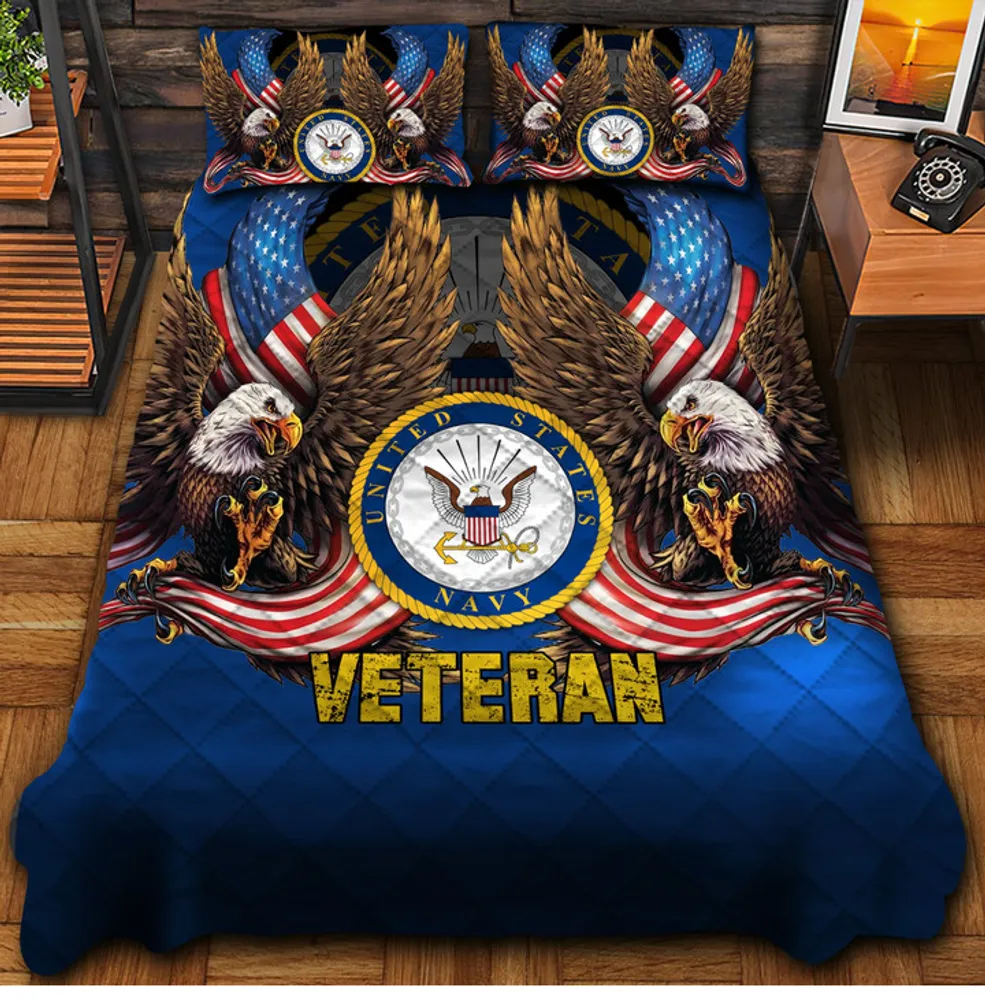 Premium Multiple US Military Services Veteran Bedding Set