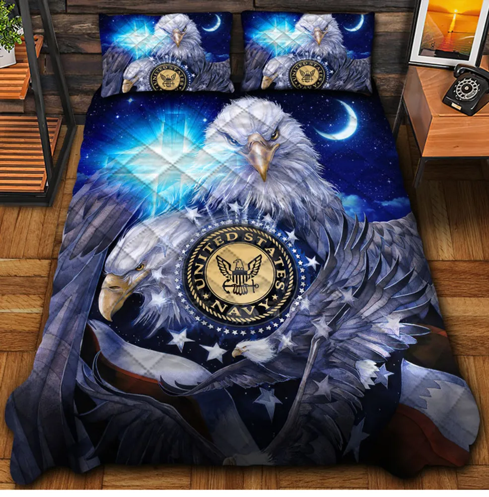 Premium Multiple US Military Services Veteran Bedding Set