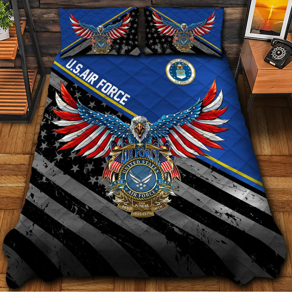 Premium Multiple US Military Services Veteran Bedding Set