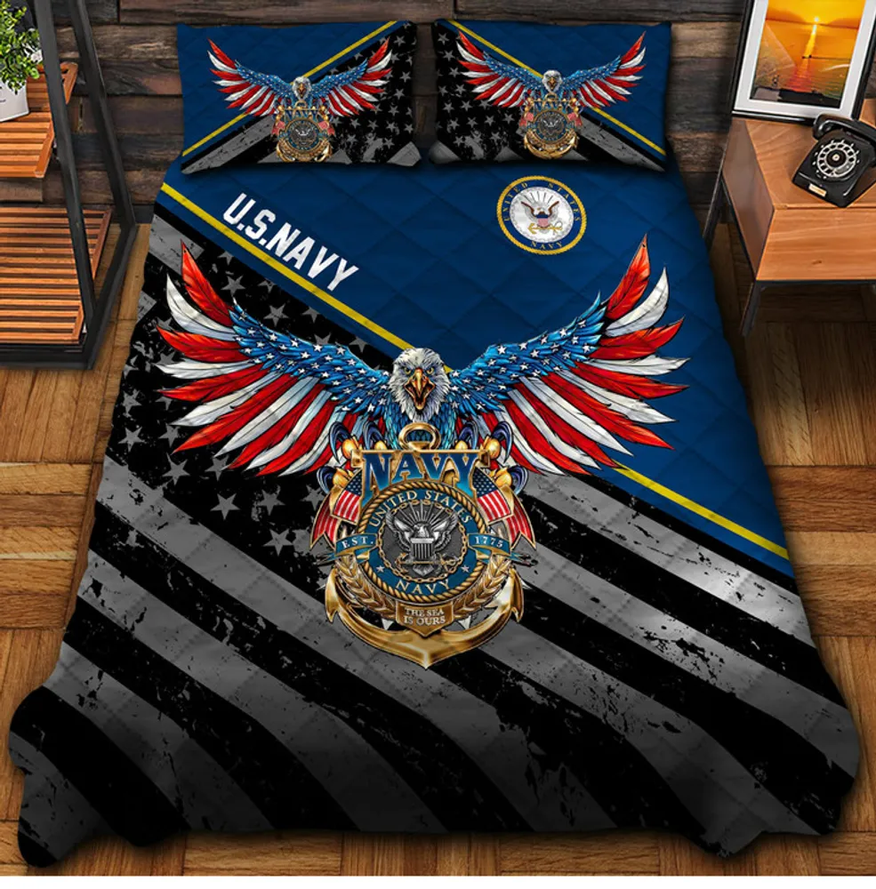 Premium Multiple US Military Services Veteran Bedding Set