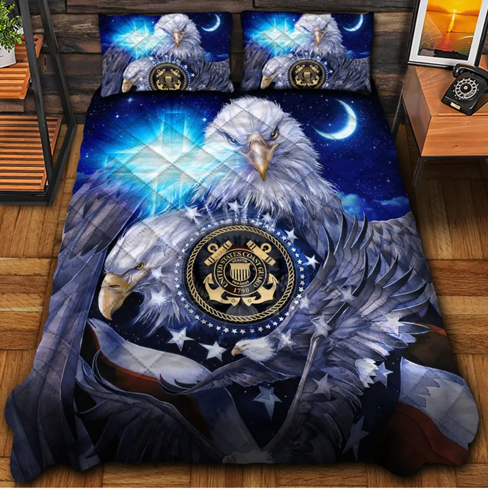 Premium Multiple US Military Services Veteran Bedding Set