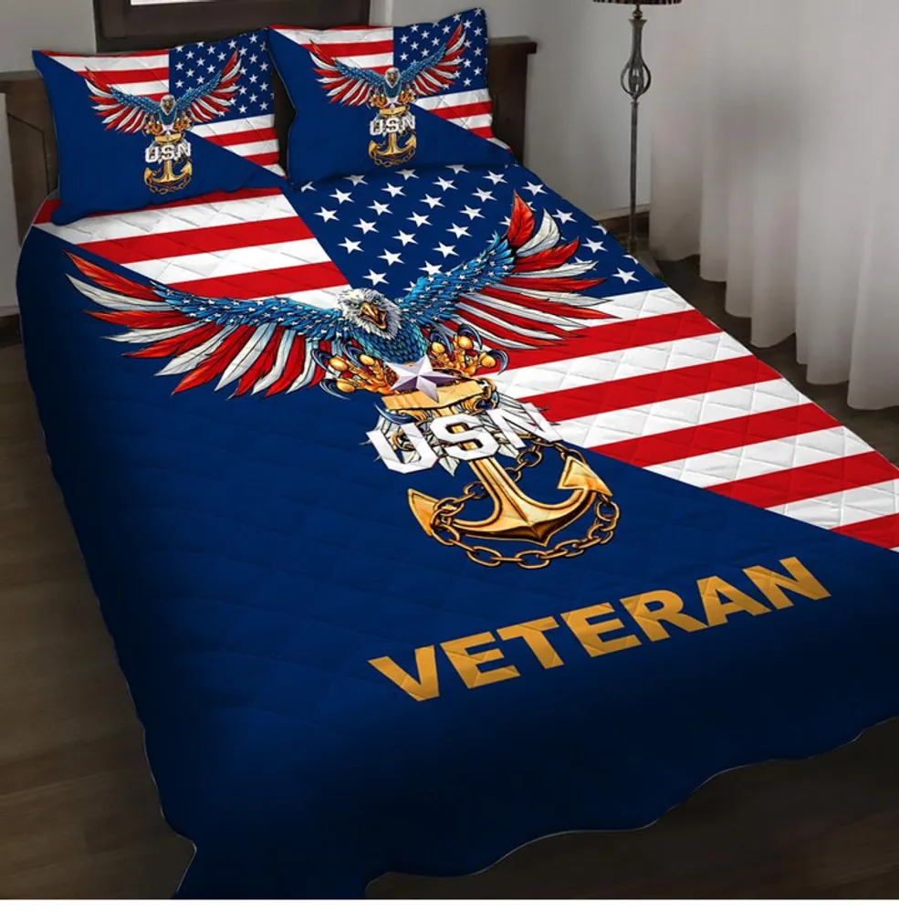 Unique America Veteran Bedding Set