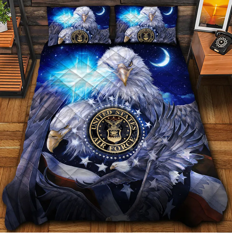 Premium Multiple US Military Services Veteran Bedding Set