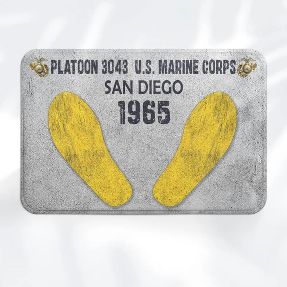 Custom USMC Doormat