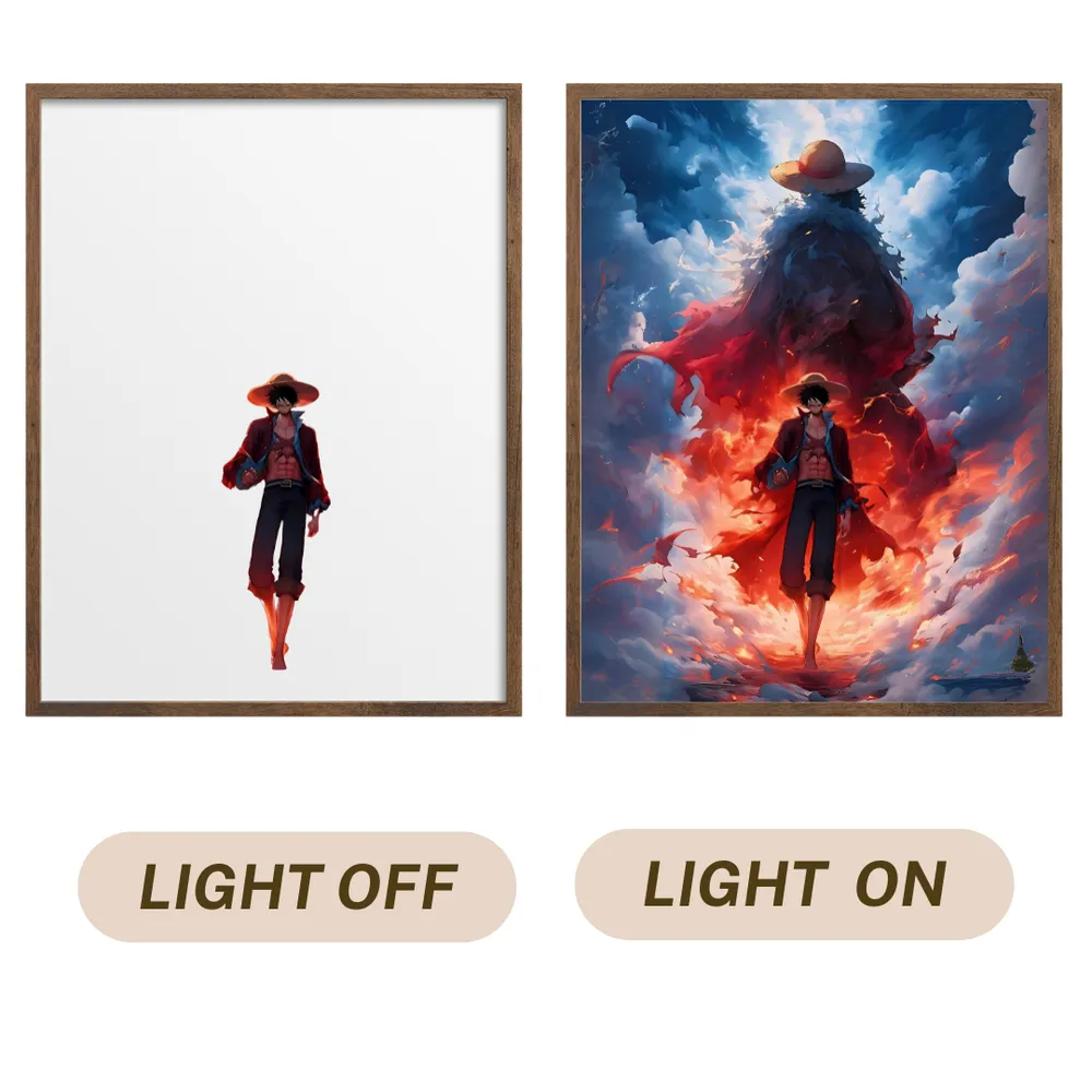 Luffy's Glow: Ultimate LED Light-Up Frame