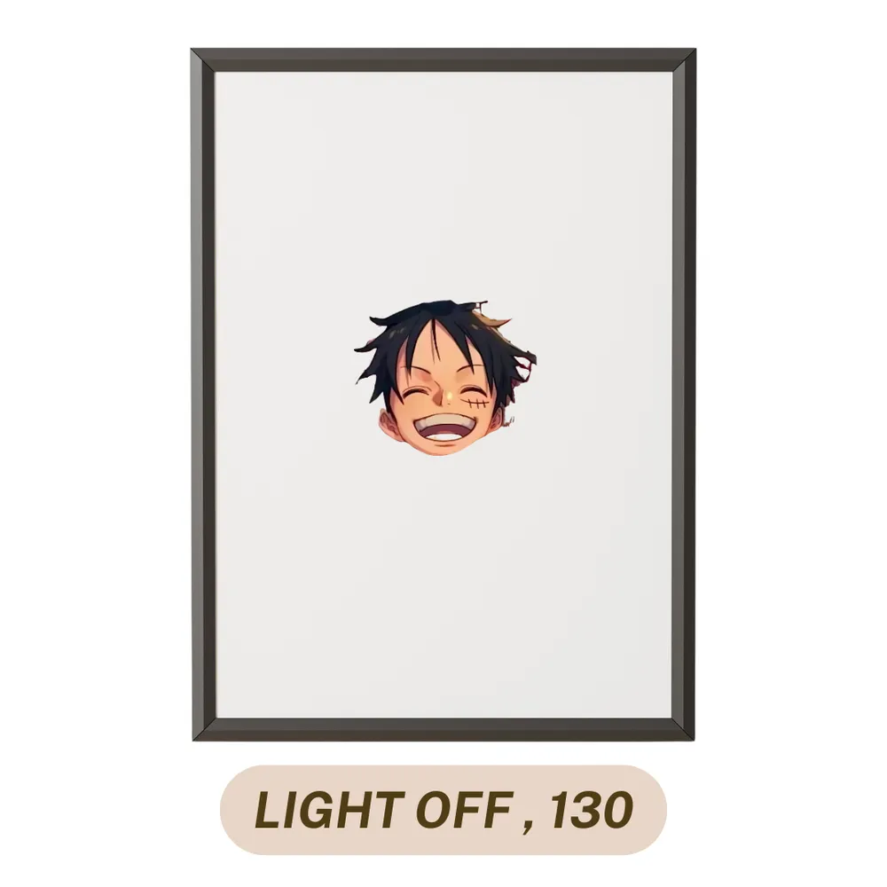 Joyful Embrace: Luffy and Boa Hancock LED Frame