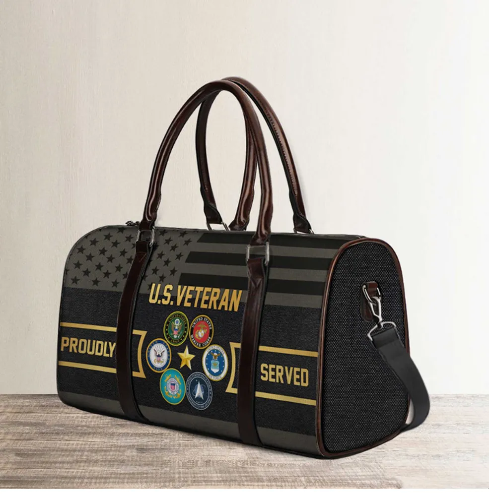 Premium US Veterans Travel Bag, Gifts For Veterans Day