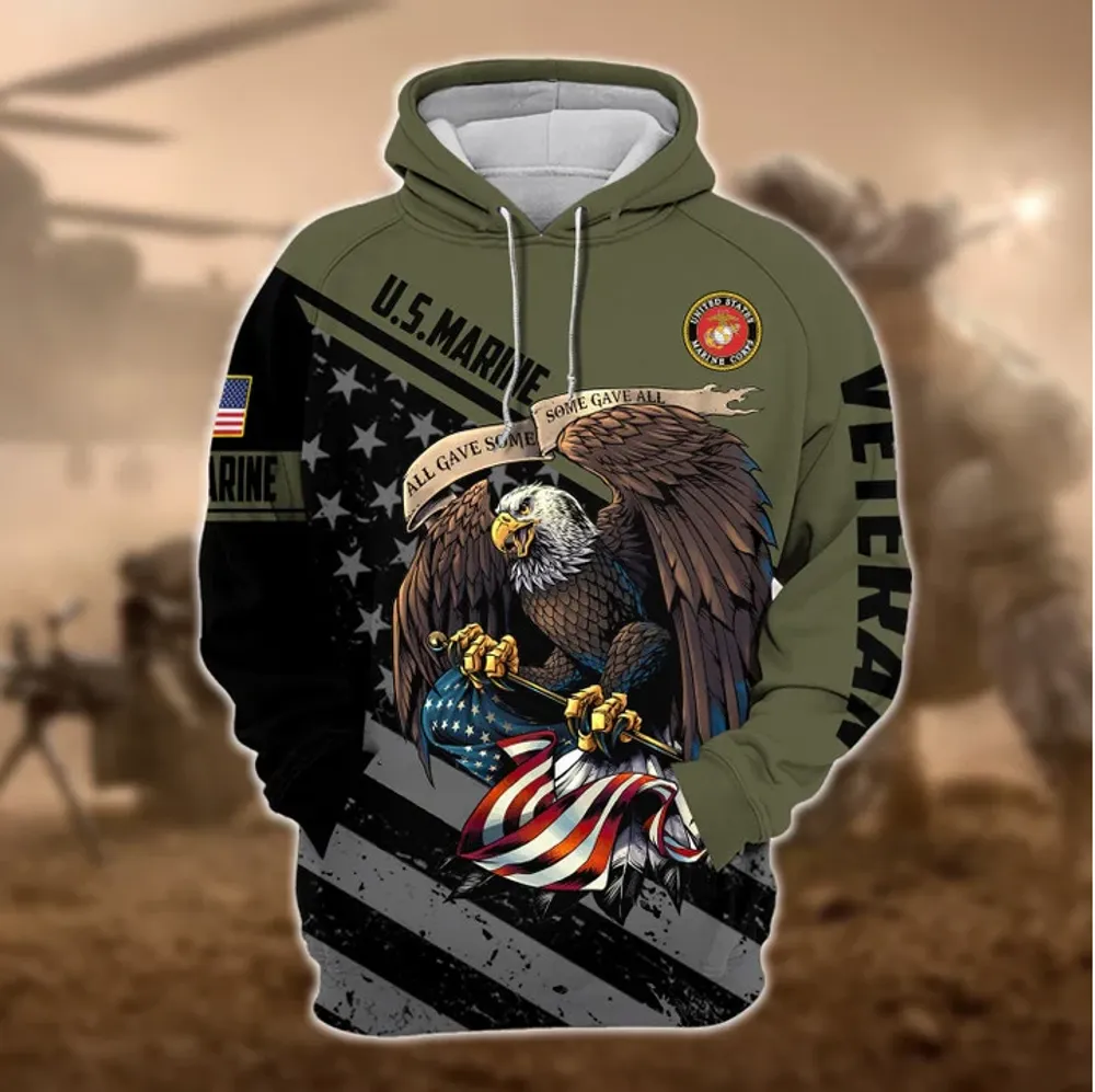 Premium All Gave Some Some Gave All US Veteran Hoodie