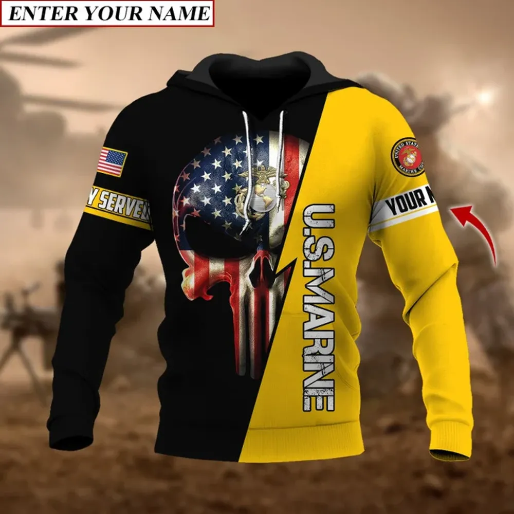 Personalised Premium The Punisher Veteran Hoodie