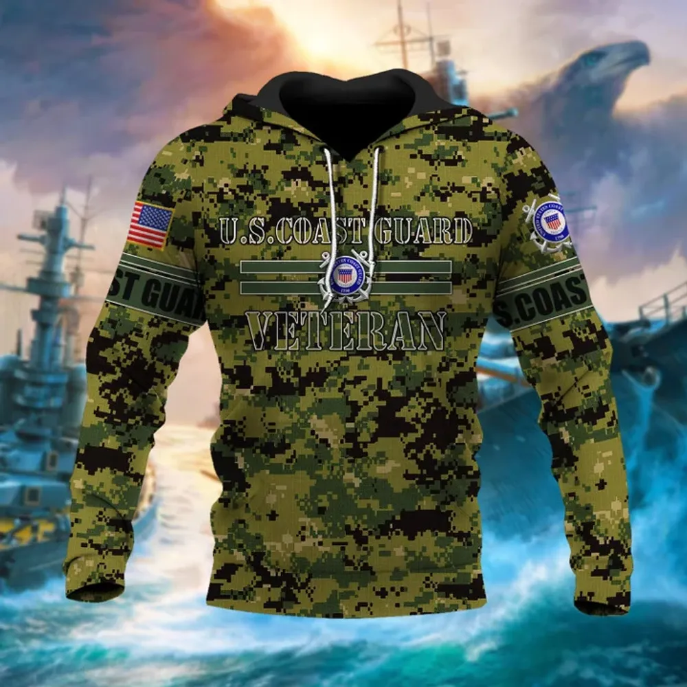 Premium U.S Multiple Service Veteran Hoodie