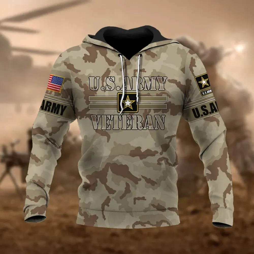 Premium U.S Multiple Service Veteran Hoodie