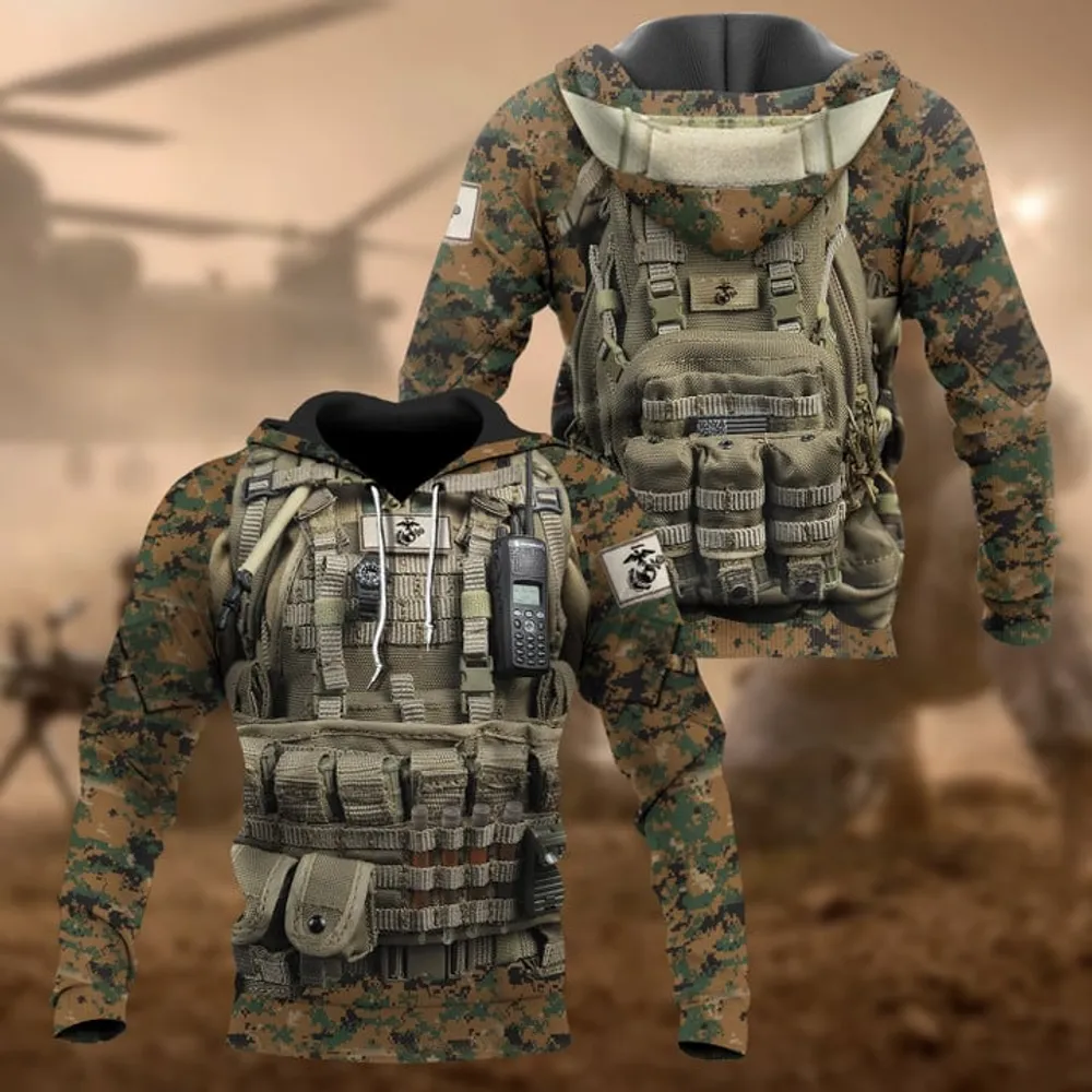 Unique Multiple Service Veteran Hoodie