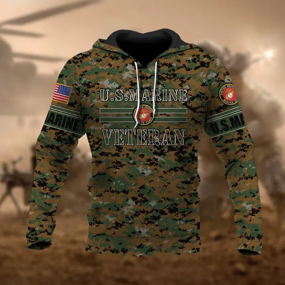 Premium U.S Multiple Service Veteran Hoodie