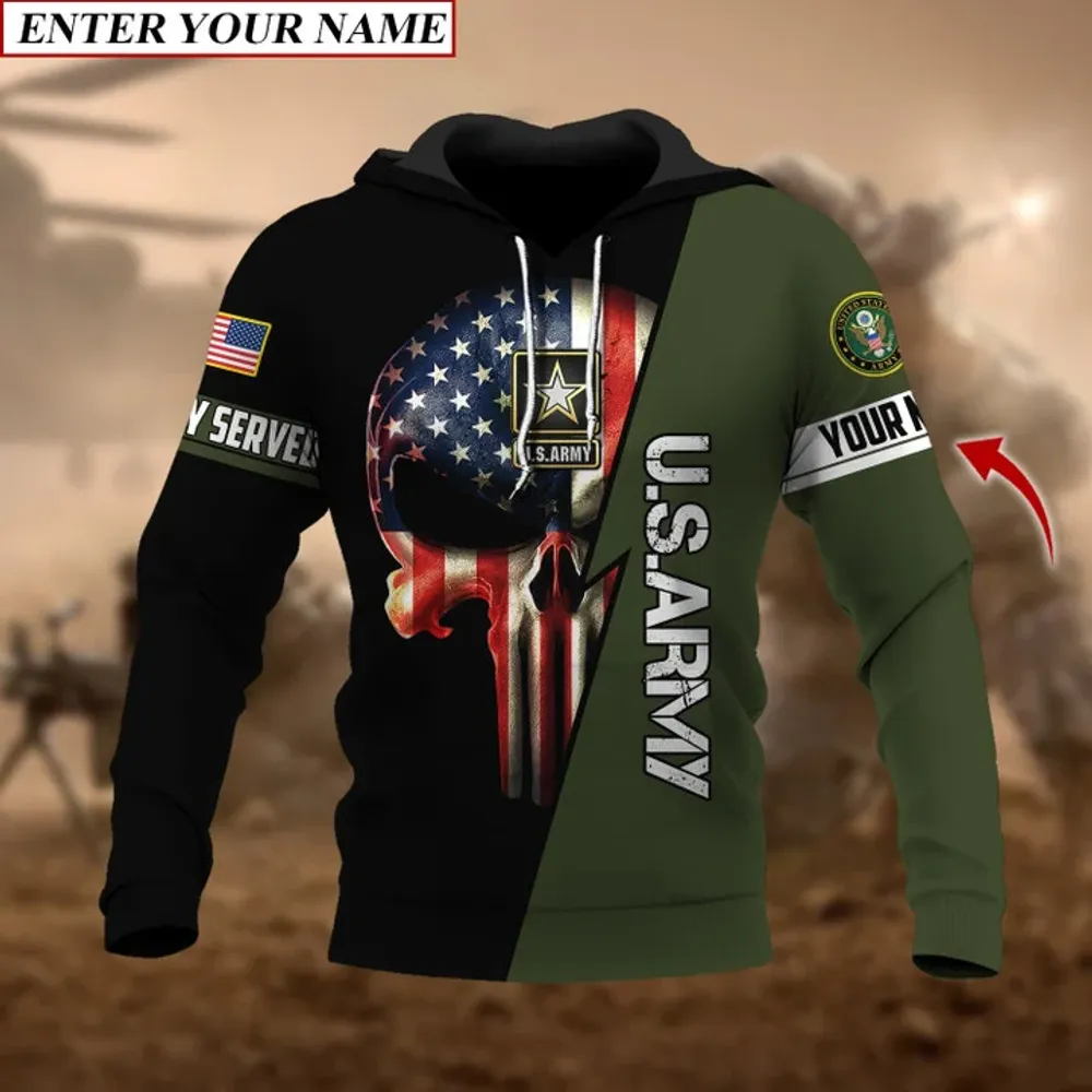 Personalised Premium The Punisher Veteran Hoodie