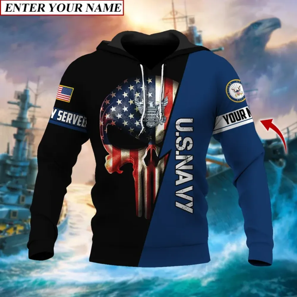 Personalised Premium The Punisher Veteran Hoodie