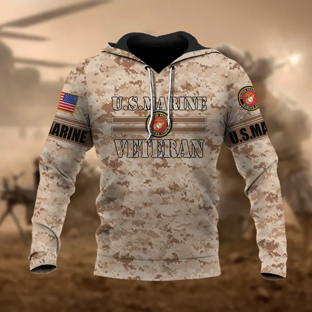 Premium U.S Multiple Service Veteran Hoodie