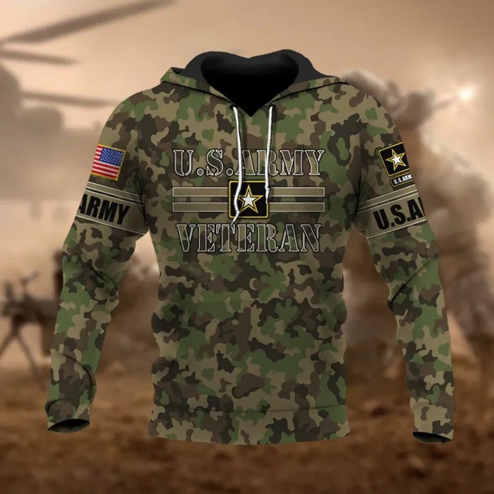 Premium U.S Multiple Service Veteran Hoodie