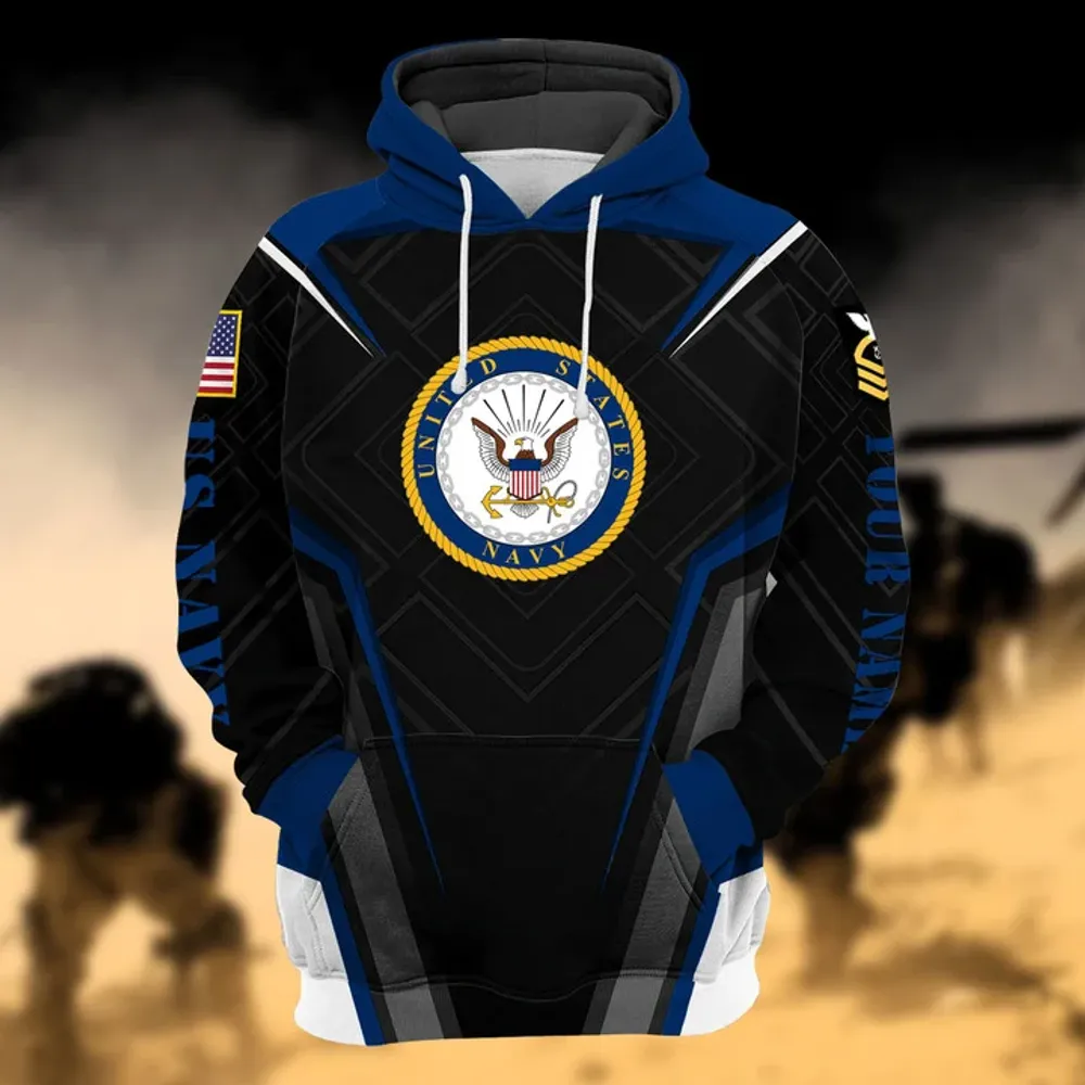 Personalized Premium Multiple US Military Services Veteran Hoodie