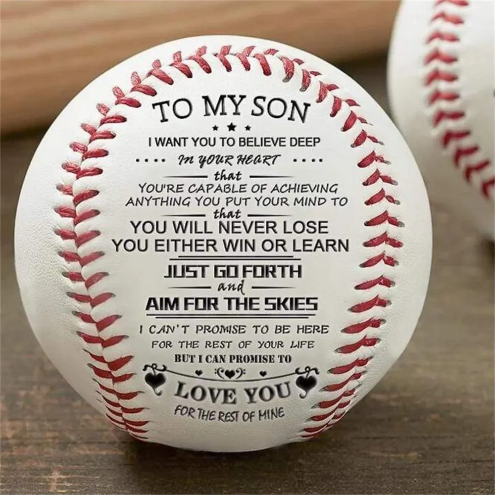 To My Son-never Fail-baseball Birthday Gift Party Holiday Christmas Decoration Ball Sports Holiday