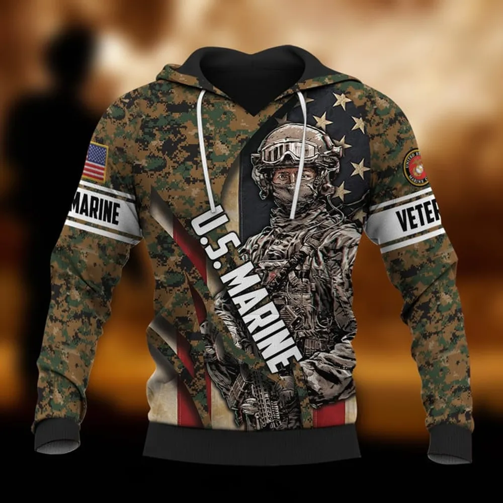 Premium Multiple US Military Services Veteran Hoodie